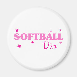 Softball Diva Magnet