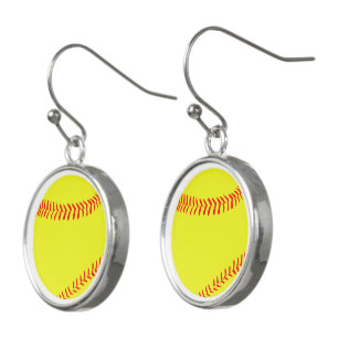Softball Earrings