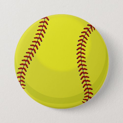Softball Fan Button