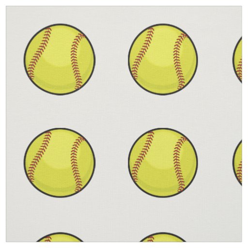 Softball Fan Fabric