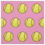 Softball Fan Pink Fabric