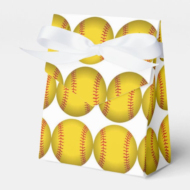 Softball Favor Boxes (Front Side)