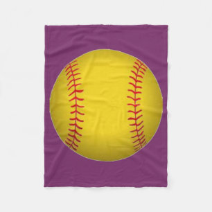 Softball Fleece Blanket