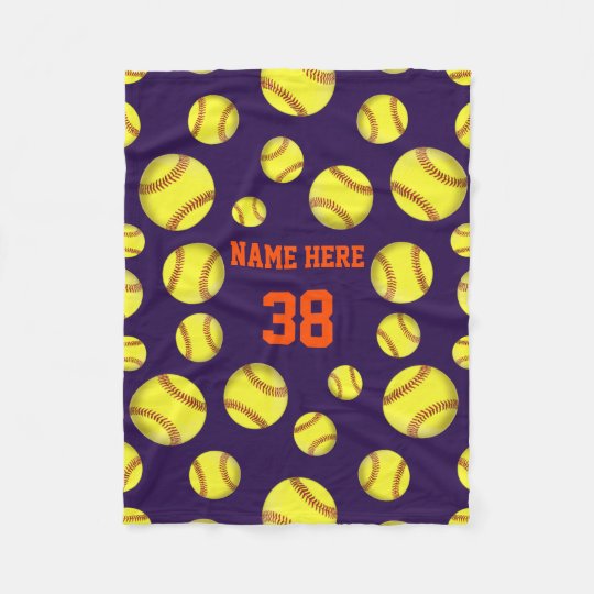 Colorful Throw Blankets Inspiration Softball Fleece Throw Blankets Your COLORS TEXT Zazzle Colorful Throw Blankets Inspiration Softball Fleece Throw Blankets Your COLORS TEXT Zazzle