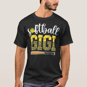 Softball Gigi Of A Softball Player Leopard T-Shirt