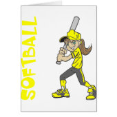 SOFTBALL GIRL BAT TEXT (Front)