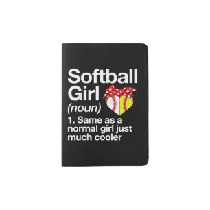 Softball Girl Definition Sassy Sports Passport Holder