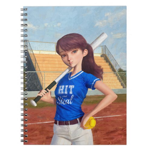 Softball Girl Notebook