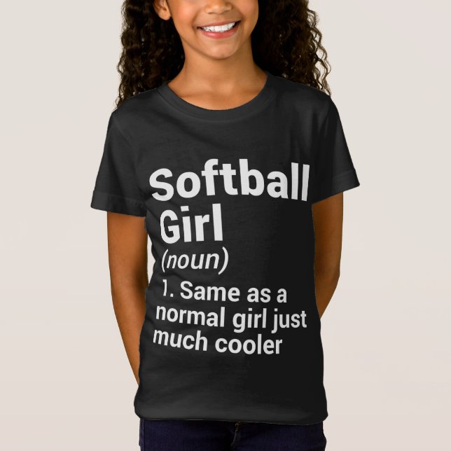 Softball Girl T-Shirt (Front)