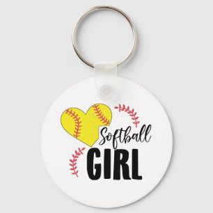 Softball Girl   Trainer Team Sport Gift Idea Keychain
