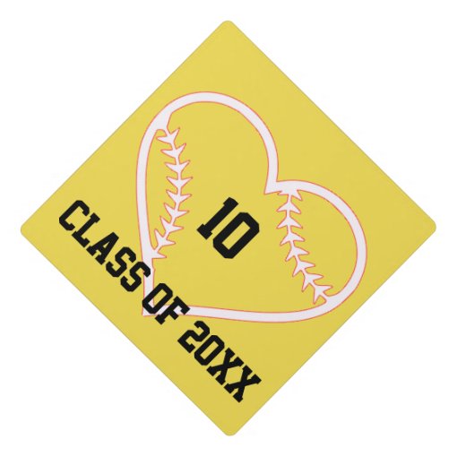 Softball Graduation Cap Zazzle