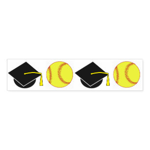 Softball Graduation Napkin Bands