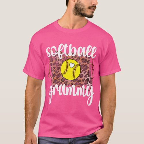 Softball Grammy Grandma Grammy Of A Softball Playe T_Shirt