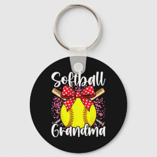 Softball Grandma _2 Keychain