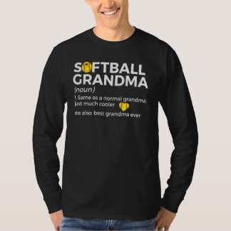 Softball Grandma Definition Best Grandma Ever T-Shirt