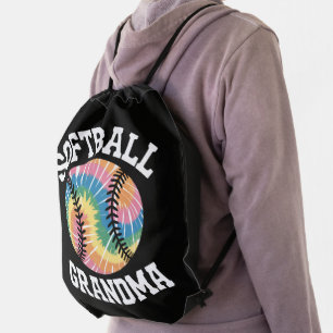 Softball Grandma Drawstring Bag