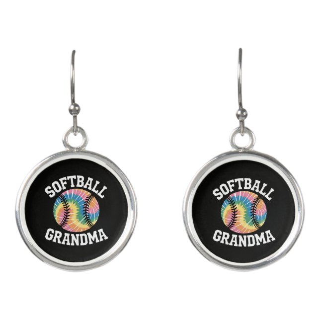 Softball Grandma Earrings (Front)
