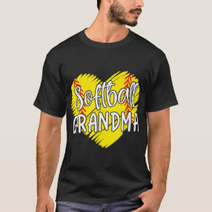 Softball Grandma For Women Baller Grandma Mother's T-Shirt