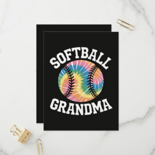 Softball Grandma Invitation Postcard