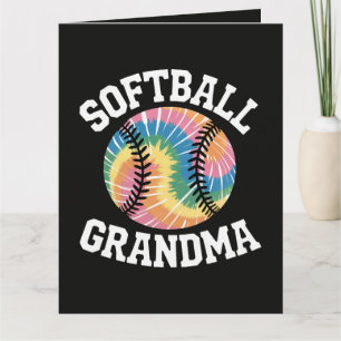 Softball Grandma Letterpress Thank You Card