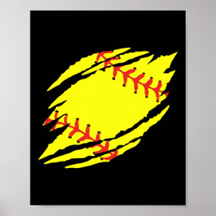 Softball Graphic _1 Poster