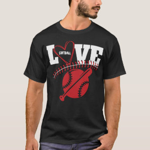 Softball Graphic Saying Shirts for Teen GirT-Shirt