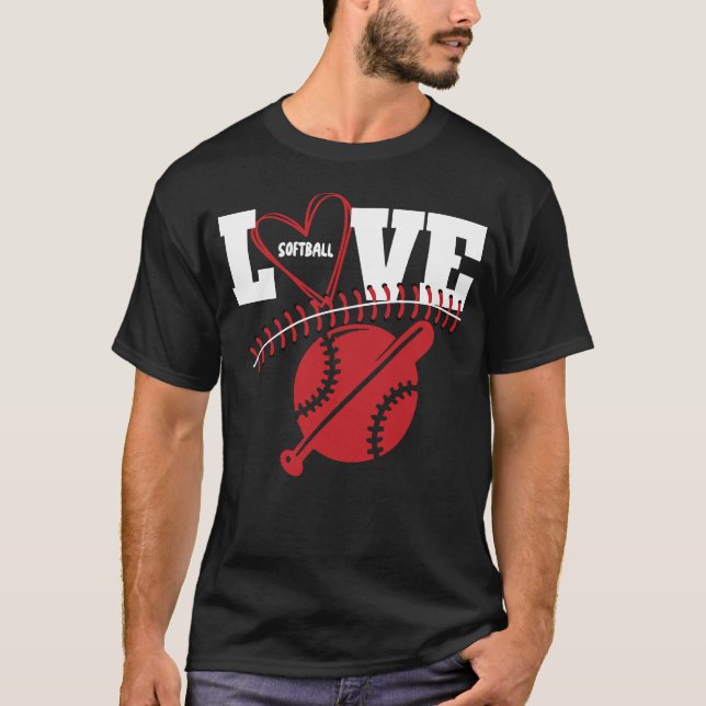 Softball Graphic Saying Shirts for Teen GirT-Shirt (Front)