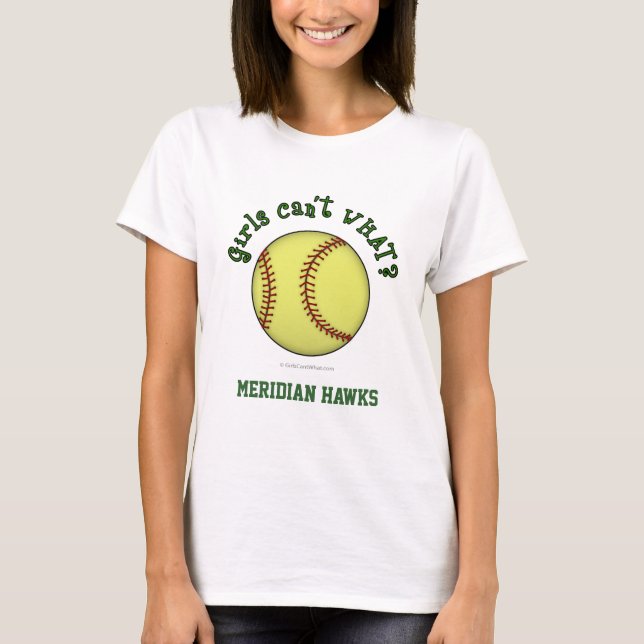Softball-Green T-Shirt (Front)