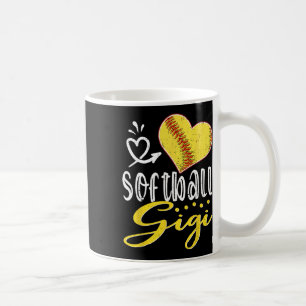 Softball Heart Softball Gigi Family Matching  Coffee Mug