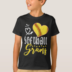Softball Heart Softball Grams Family Matching T-Shirt