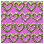 Softball Heart Softballs in Movement in Pink Fabric