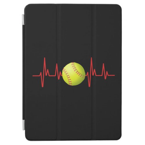 Softball Heartbeat EKG iPad Air Cover