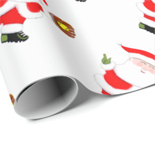 Softball Holiday Gift Wrapping Paper