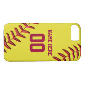 Softball iPhone Cases for Newest to Older iPhones (Back (Horizontal))
