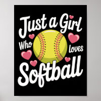 Softball Just A Girl Who Loves Softball