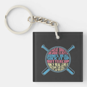 Softball Keychain