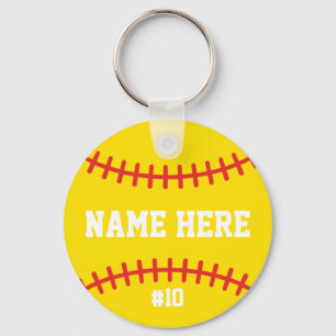 Softball Keychain Girls Team Cheap Athletes Player