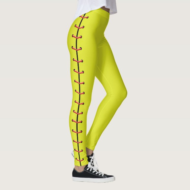 Softball Laces Leggings (Right)