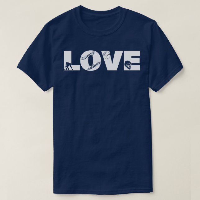 Softball LOVE Funny 5 T-Shirt (Design Front)
