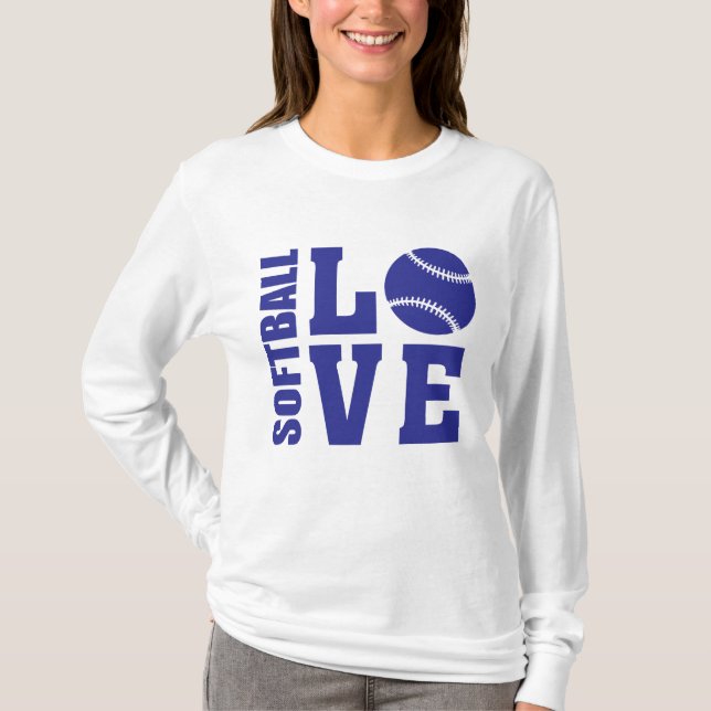 Softball Love, Softball T-Shirt (Front)