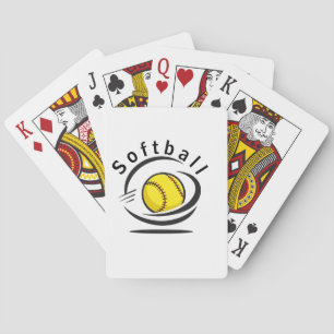 Softball Lover Poker Cards