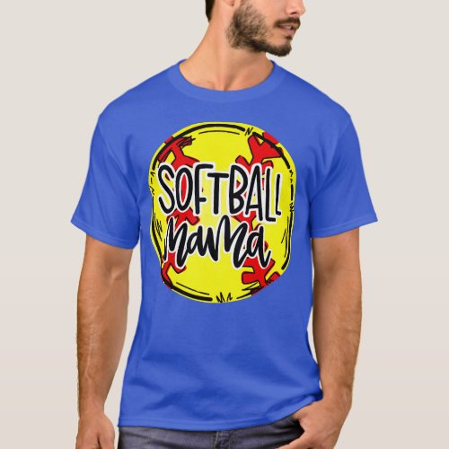 Softball Mama Mothers Day T_Shirt