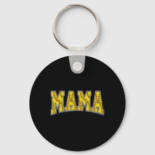 Softball Mama Softball Mom Mothers Day Women Proud Keychain