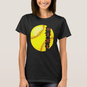 Softball Mama Sport  Game Day Mother Day T-Shirt