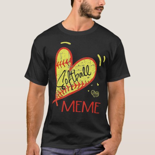 Softball Meme For Grandma Women Mothers Day Gifts  T_Shirt