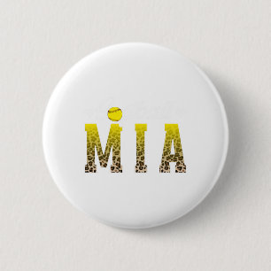 Softball Mia Leopard Grandma Mia Of A Softball Pla Button
