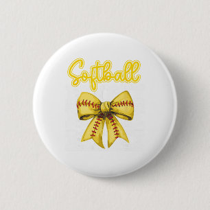 Softball Mimi Coquette Bow Sport Grandma Nana Moth Button