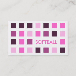SOFTBALL (mod squares) Business Card