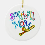 Softball Mom Ceramic Ornament at Zazzle
