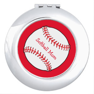 Softball Mom Compact Mirror